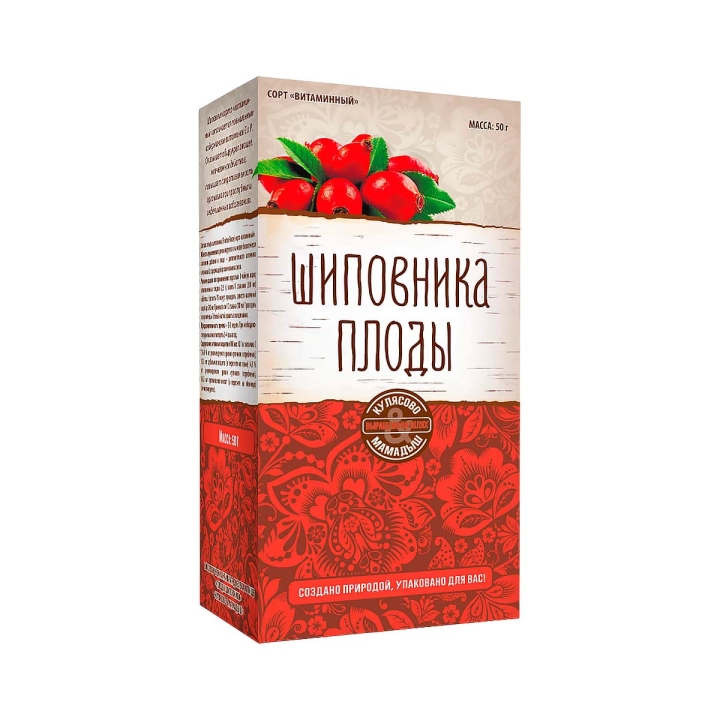 Плоды шиповника Кулясово & Мамадыш 50 г пачка 1 шт Парафарм