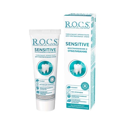 R.O.C.S. Sensitive Repair & Whitening зубная паста 94 г туба 1 шт