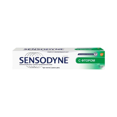 Sensodyne с фтором зубная паста 75 мл туба 1 шт