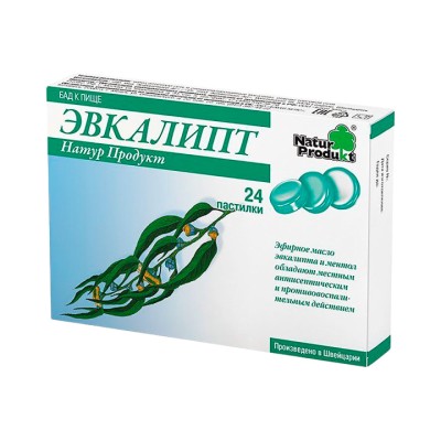 Эвкалипт Natur Produkt пастилки 2,5 г 24 шт