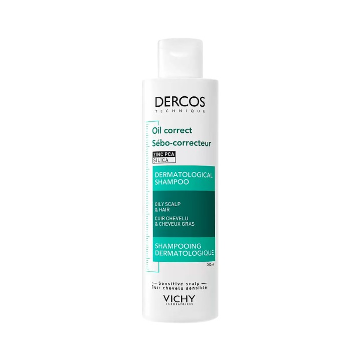 Vichy Dercos Technique Oil Correct регулирующий шампунь-уход для жирных волос 200 мл 1 шт