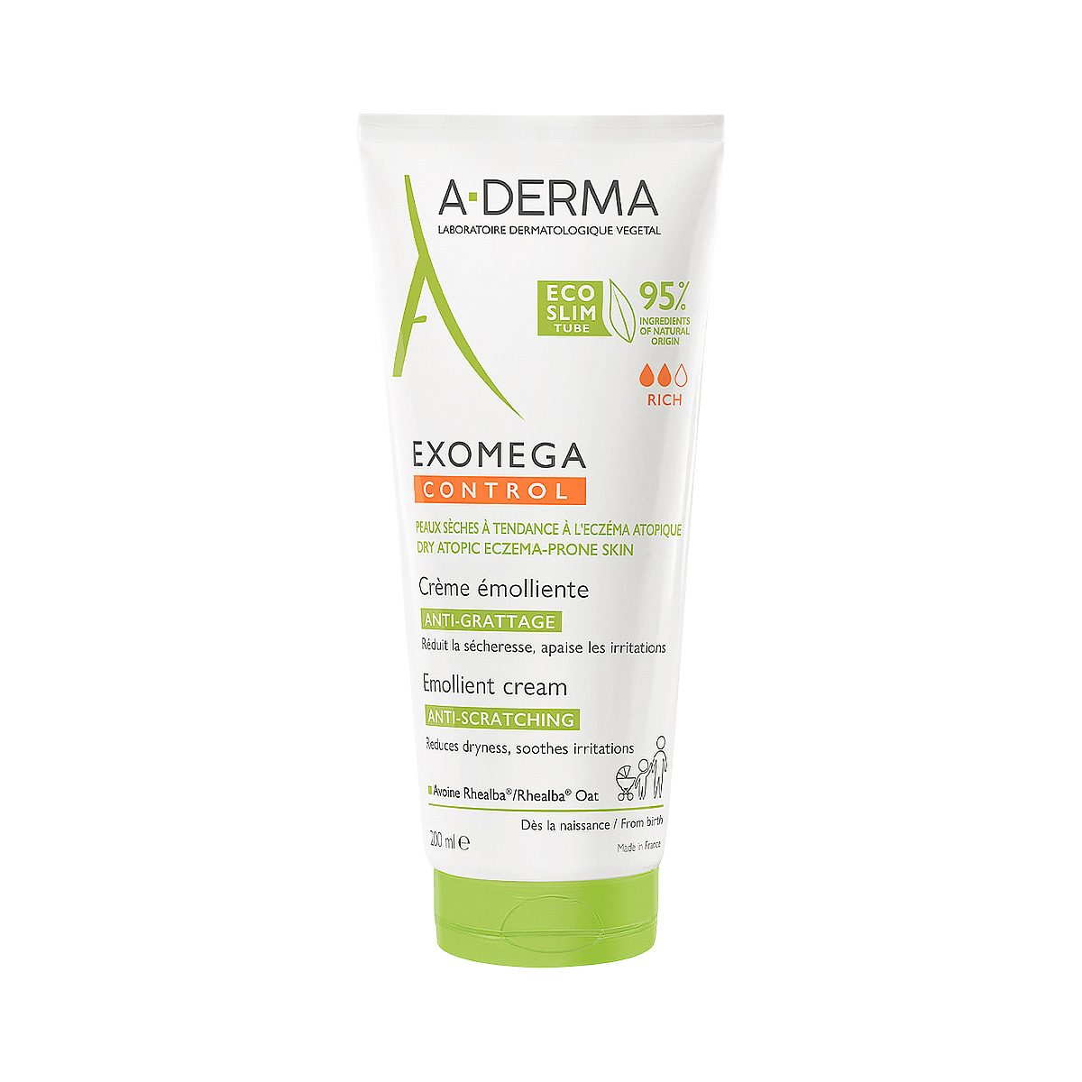 A-Derma Exomega Control смягчающий крем для лица и тела 200 мл 1 шт