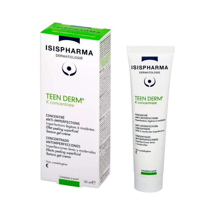 IsisPharma Teen Derm K Сoncentrate гель-крем концентрат для проблемной кожи с легкой или средней степенью выраженности 30 мл 1 шт