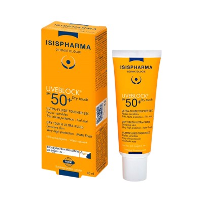 IsisPharma Uveblock SPF 50+ Dry Touch флюид с очень высокой степенью защиты от солнечного излучения 40 мл 1 шт