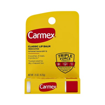 Carmex Triple Force Formula SPF 15 классический бальзам для губ в стике 4,25 г 1 шт