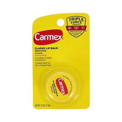 Carmex Triple Force Formula классический бальзам для губ в баночке 7,5 г 1 шт