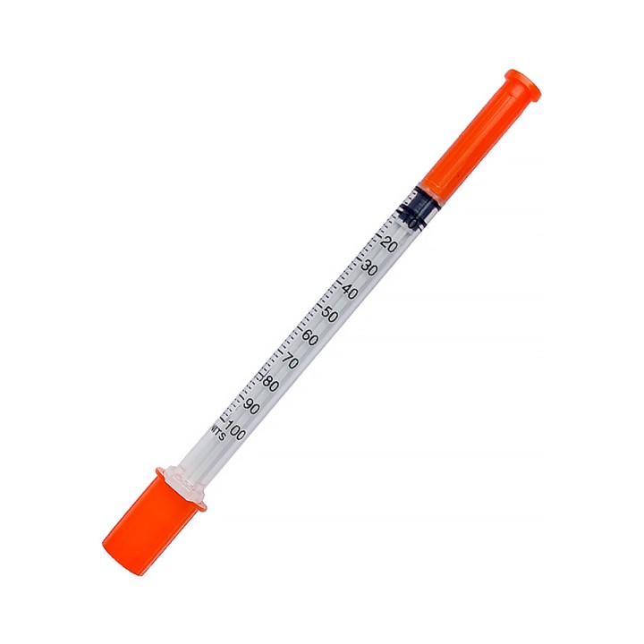 Шприц инсулиновый Trojector-U100 1 мл с иглой 1 шт Troge Medical