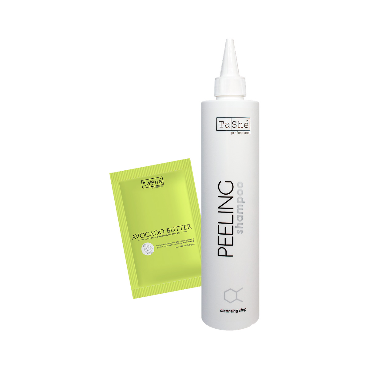 Tashe Professional Scalp Care набор для тщательного очищения кожи головы шампунь 300 мл 1 шт + баттер 20 мл 1 шт