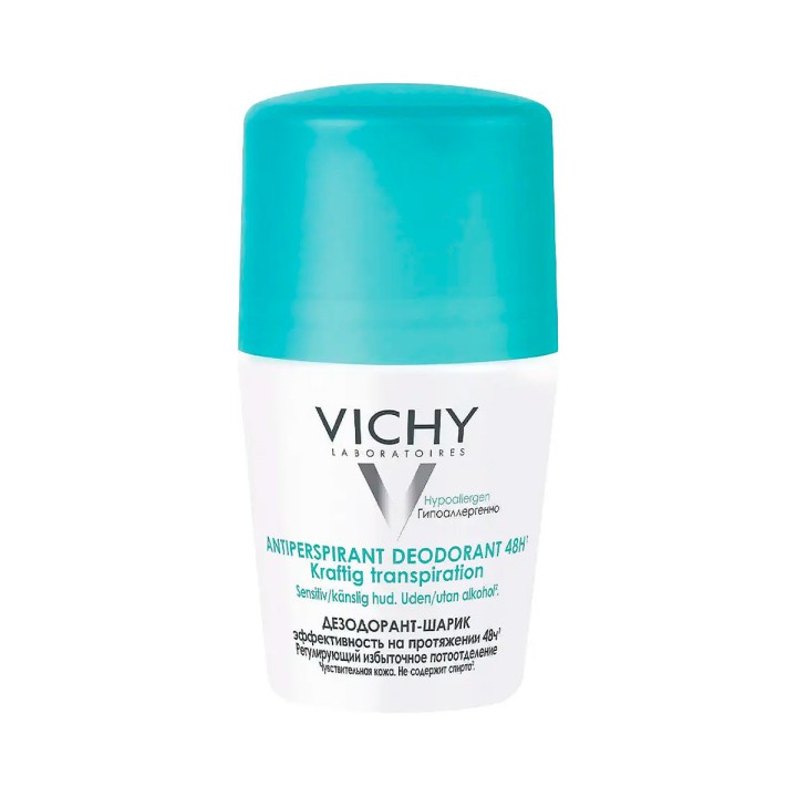 Vichy 48 ч шариковый дезодорант-антиперспирант регулирующий избыточное потоотделение 50 мл 1 шт