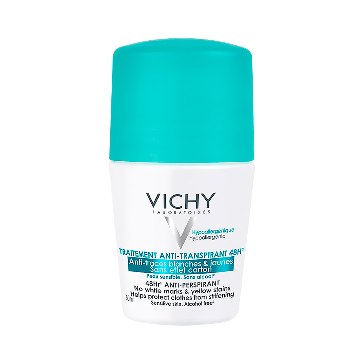 Vichy 48 ч шариковый дезодорант-антиперспирант против белых и желтых пятен 50 мл 1 шт