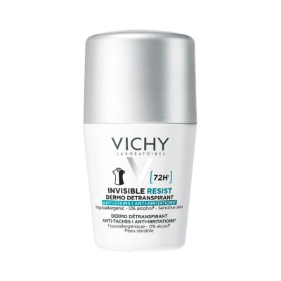 Vichy Invisible Resist 72 ч шариковый дезодорант-антиперспирант 50 мл 1 шт