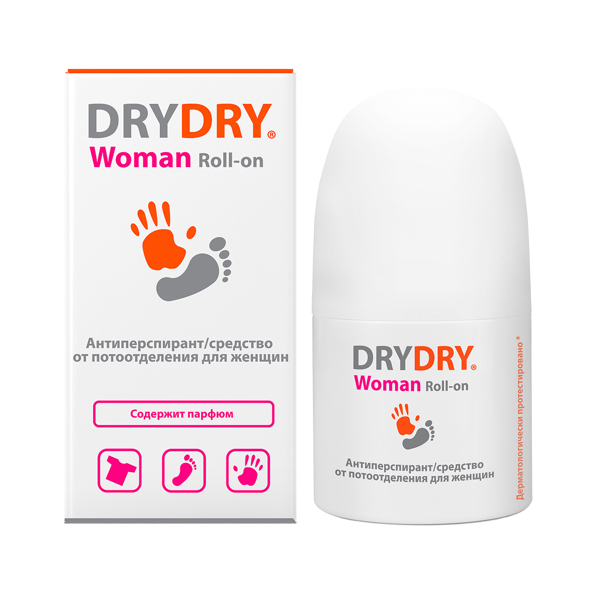DryDry Woman парфюмированный антиперспирант от нормального и обильного потоотделения для женщин 50 мл 1 шт