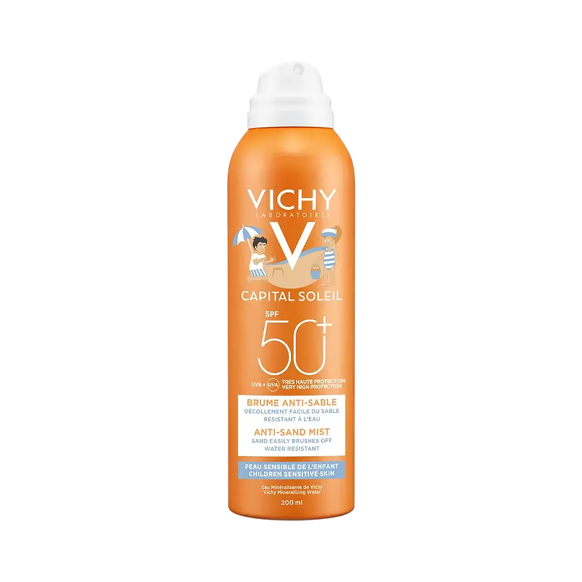 Vichy Capital Soleil детский спрей-вуаль анти-песок для лица и тела SPF 50+ 200 мл 1 шт