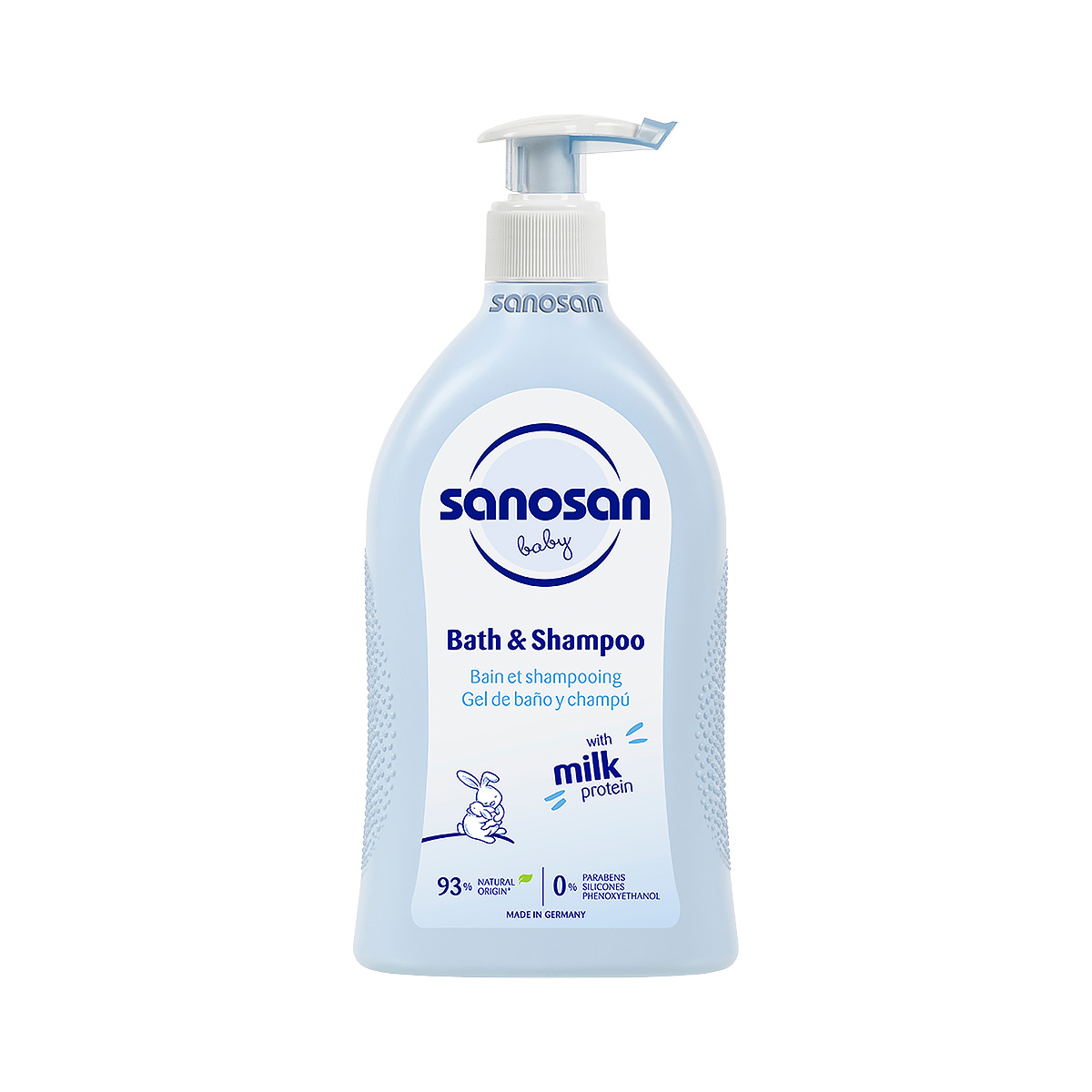 Sanosan Baby Bath & Shampoo средство для купания и шампунь с молочным протеином 500 мл 1 шт