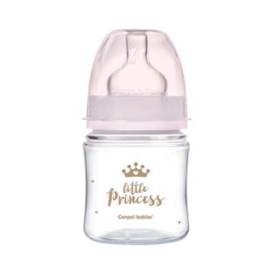 Canpol Babies Royal Baby бутылочка для кормления антиколиковая от 0 месяцев 120 мл розовая 1 шт