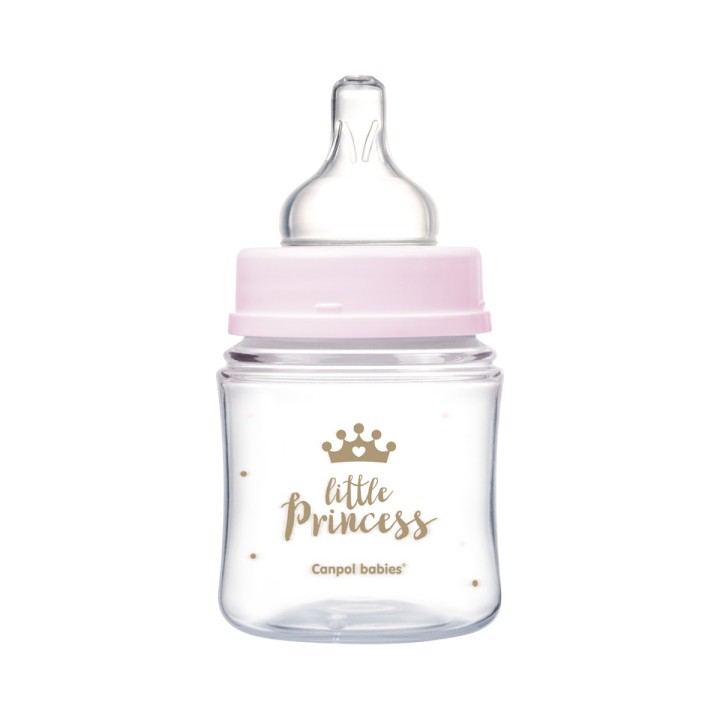 Canpol Babies Royal Baby бутылочка для кормления антиколиковая от 0 месяцев 120 мл розовая 1 шт