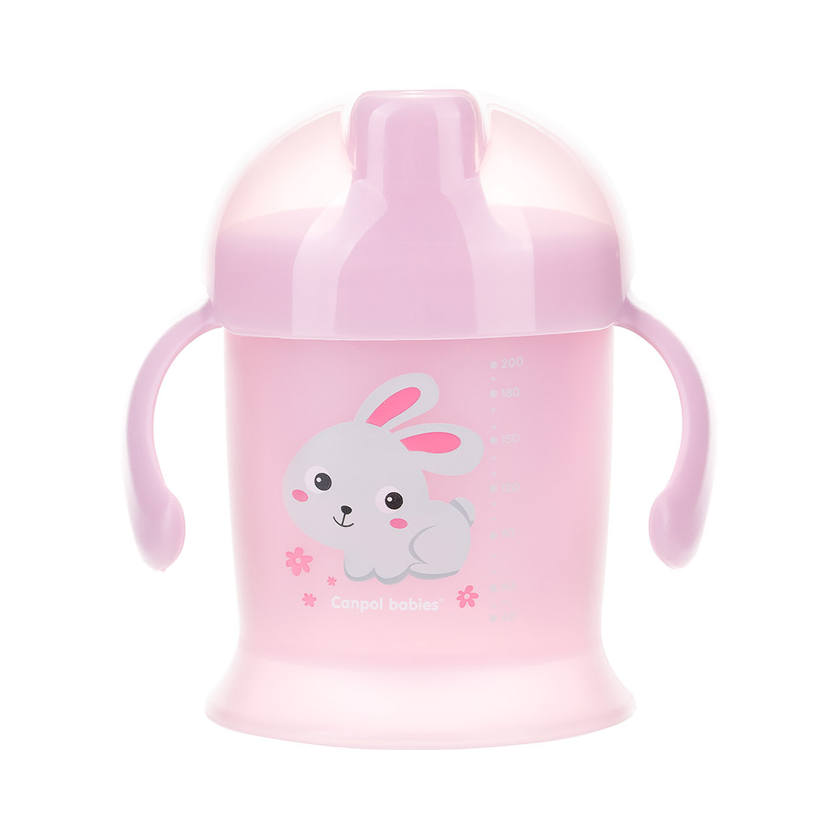 Canpol Babies Bunny & Company поильник-непроливайка c твердым пластиковым носиком от 9 месяцев 200 мл ассорти 1 шт