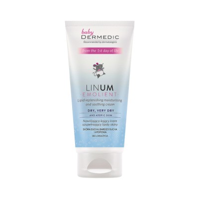 Dermedic Emolient Linum Baby увлажняюще-успокаивающий крем пополняющий недостаток липидов в коже 100 мл 1 шт
