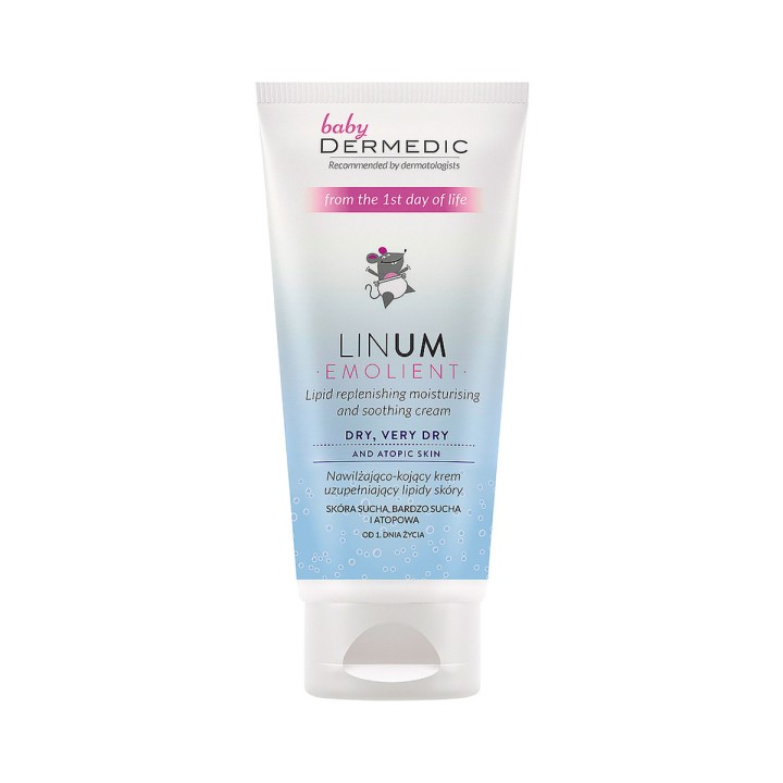 Dermedic Emolient Linum Baby увлажняюще-успокаивающий крем пополняющий недостаток липидов в коже 100 мл 1 шт