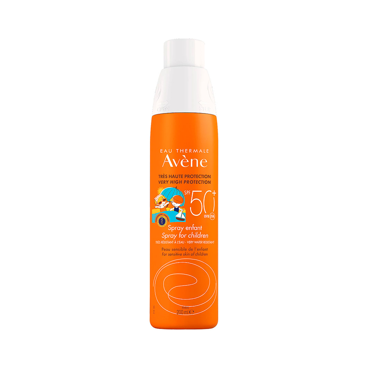 Avene детский солнцезащитный спрей для чувствительной кожи SPF 50+ 200 мл 1 шт