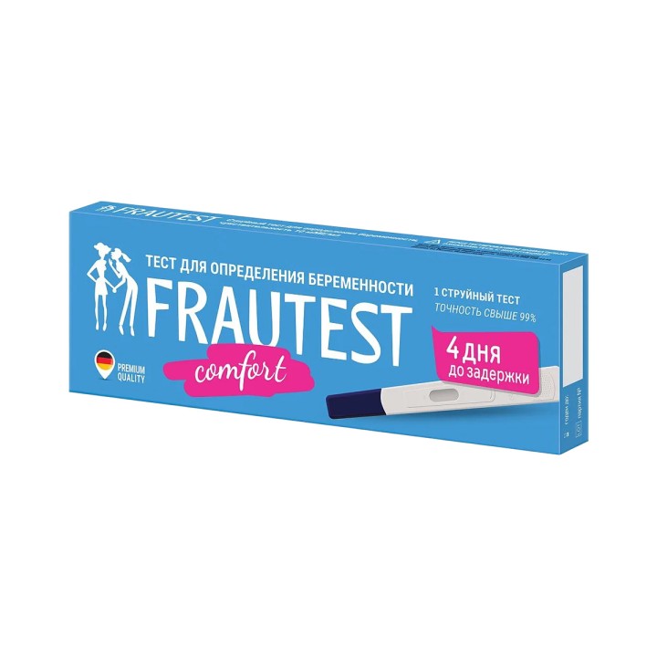 Frautest Comfort тест для определения беременности 10 мМЕ/мл струйный тест 1 шт