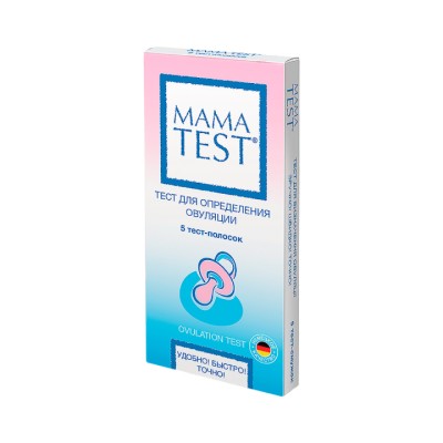 Mama Test тест для определения овуляции 25 мМЕ/мл тест-полоска 5 шт