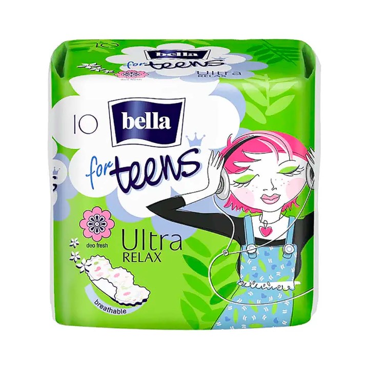 Bella for Teens Ultra Relax прокладки женские впитывающие ультратонкие ароматизированные 10 шт