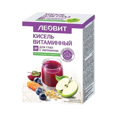 Леовит Кисель Витаминный для глаз с лютеином 18 г пакет 5 шт