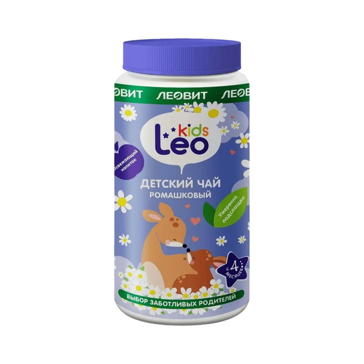 Leo Kids Чай гранулированный Ромашковый 200 г банка 1 шт