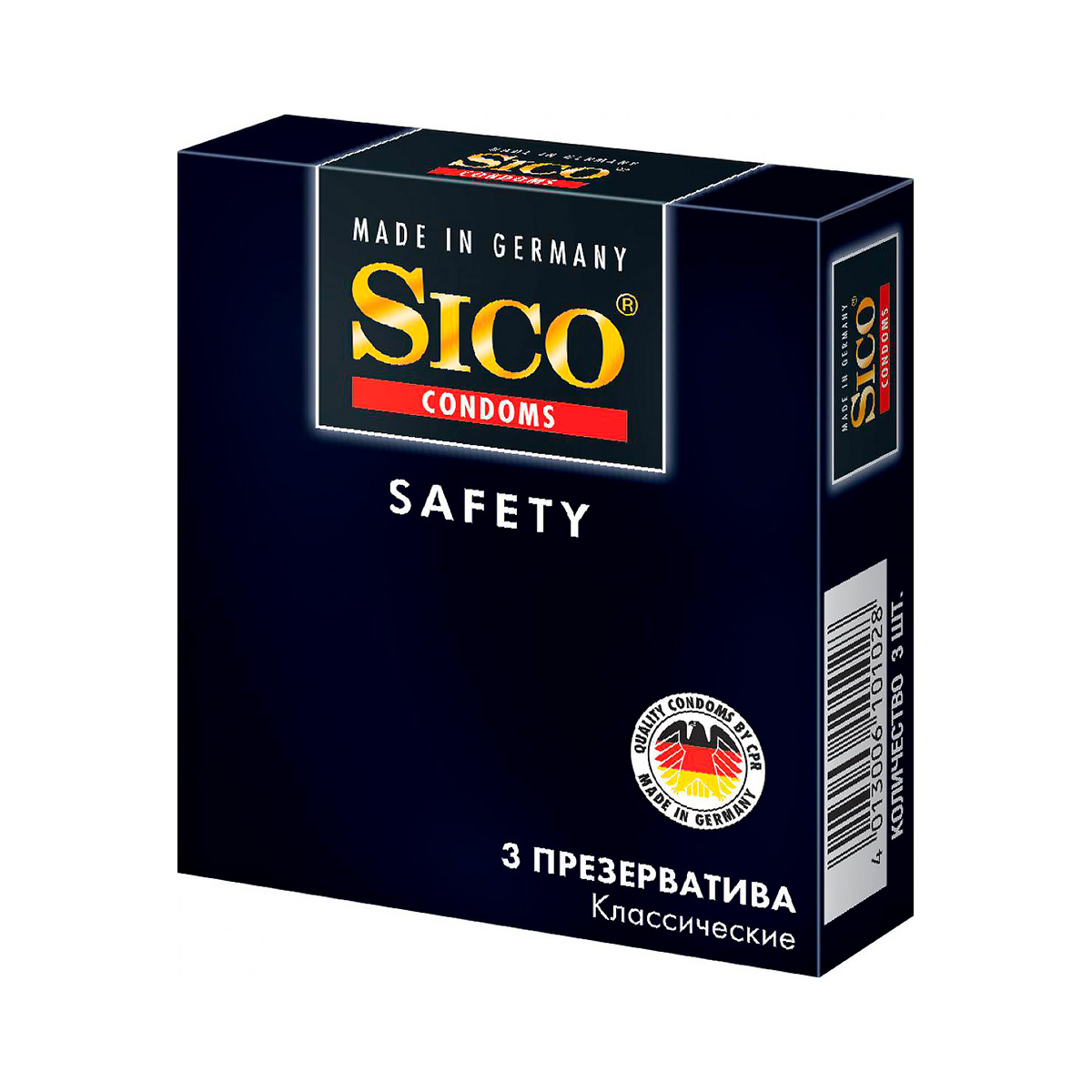 Sico Safety презервативы из натурального латекса классические 3 шт