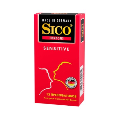 Sico Sensitive презервативы из натурального латекса контурные 12 шт
