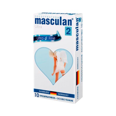 Masculan Ultra Fine презервативы из натурального латекса особо тонкие 10 шт
