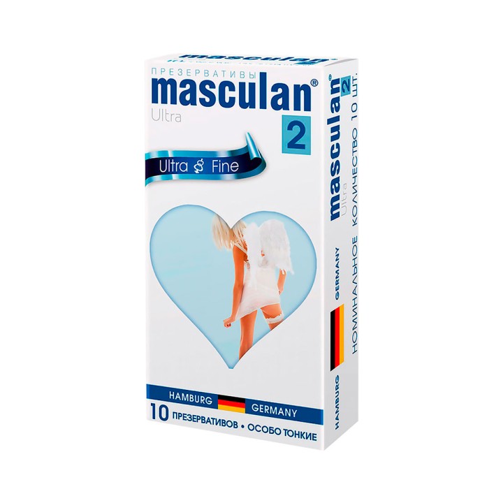 Masculan Ultra Fine презервативы из натурального латекса особо тонкие 10 шт