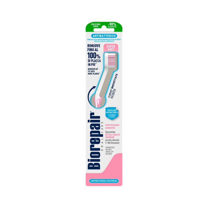 Biorepair Curve Protezione Gengive изогнутая зубная щетка для защиты десен супер мягкая 1 шт