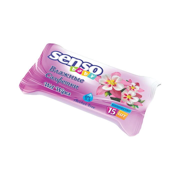 Senso Baby салфетки влажные для детей 15 шт