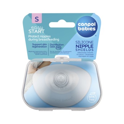 Canpol Babies EasyStart силиконовые накладки на грудь размер S 2 шт