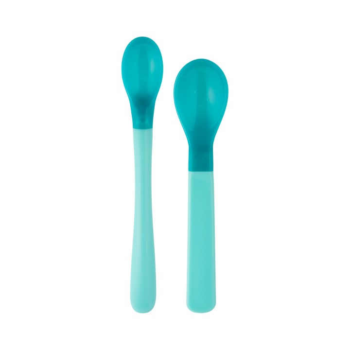 Canpol Babies Magic Spoons ложки детские меняющие цвет от 4 месяцев бирюзовые 2 шт