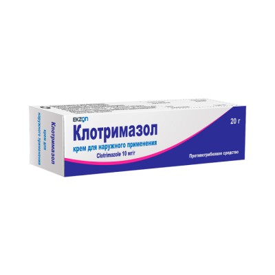 Клотримазол 10 мг/г крем для наружного применения 20 г туба 1 шт