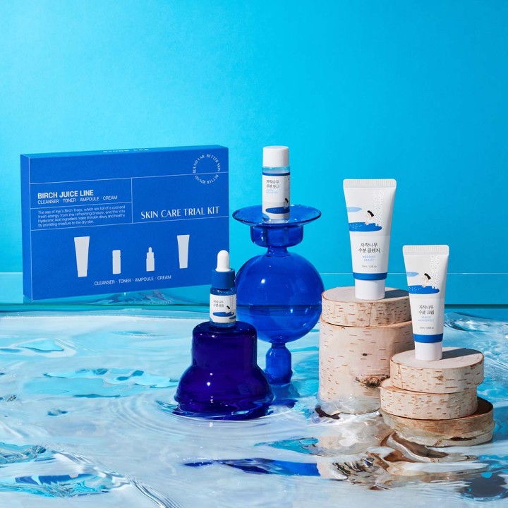 Round Lab Birch Juice Trial Kit увлажняющий набор для ухода за лицом пенка 30 мл 1 шт + тонер 20 мл 1 шт + сыворотка 10 мл 1 шт + крем 20 мл 1 шт