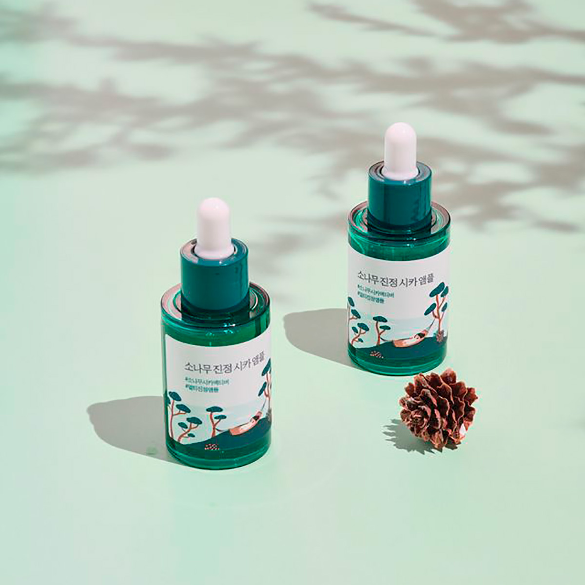 Round Lab Pine Calming Cica Ampoule успокаивающая сыворотка для лица 30 мл 1 шт