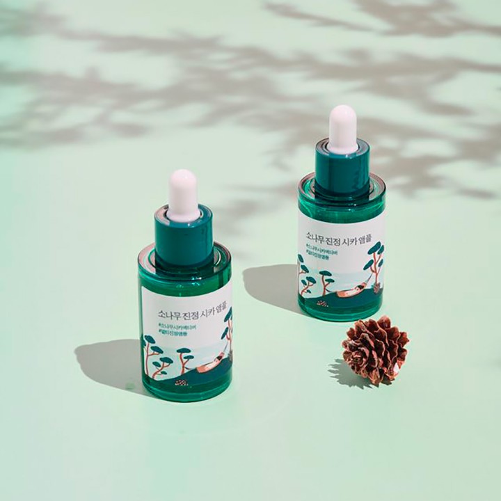 Round Lab Pine Calming Cica Ampoule успокаивающая сыворотка для лица 30 мл 1 шт