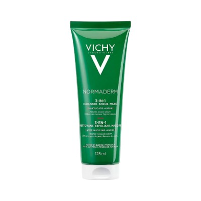 Vichy Normaderm Три-Актив Глубокое очищение 3 в 1 скраб + гель для умывания + маска 125 мл 1 шт