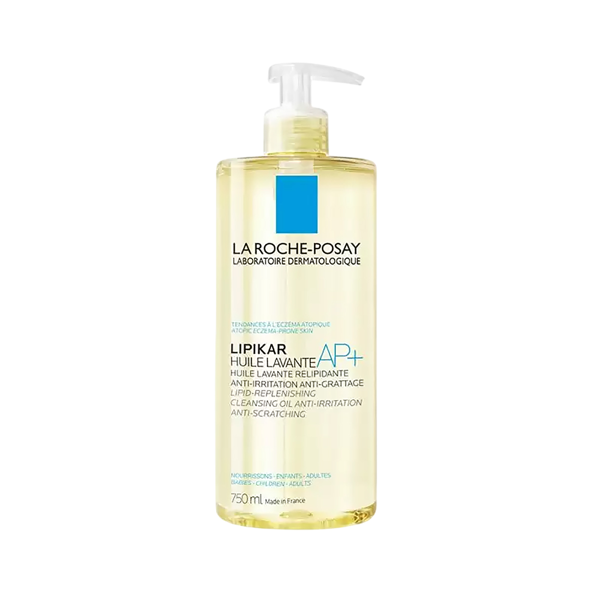 La Roche-Posay Lipikar Oil AP+ липидовосполняющее смягчающее масло для ванны и душа для детей и взрослых 750 мл 1 шт