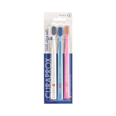 Curaprox CS 5460 Ultra Soft d 0,10 мм зубная щетка очень мягкая 3 шт