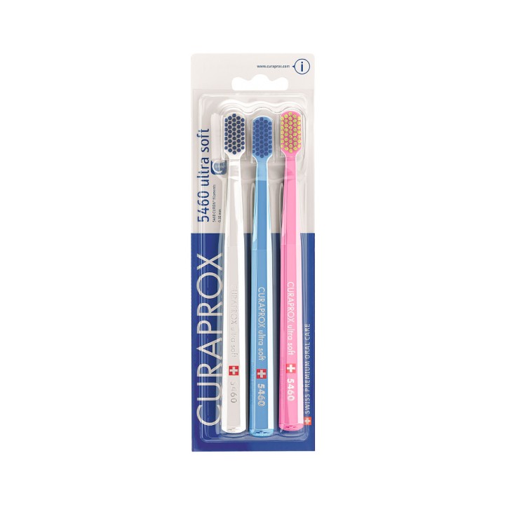 Curaprox CS 5460 Ultra Soft d 0,10 мм зубная щетка очень мягкая 3 шт