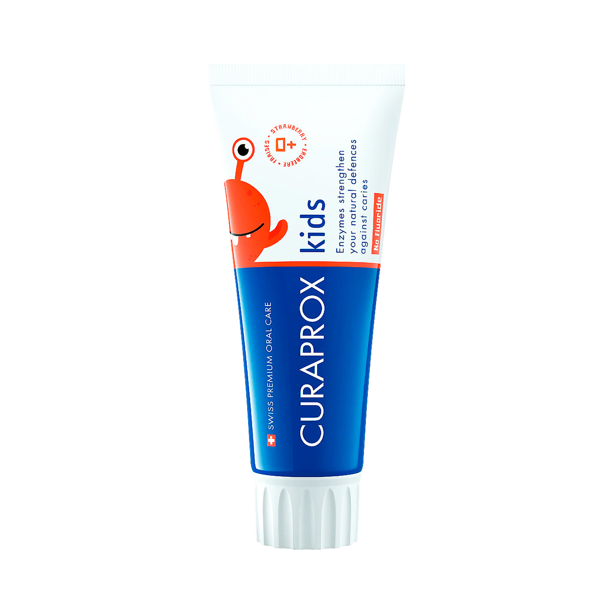 Curaprox Kids Zero 0+ клубника зубная паста детская 60 мл туба 1 шт