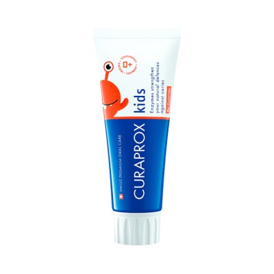 Curaprox Kids Zero 0+ клубника зубная паста детская 60 мл туба 1 шт