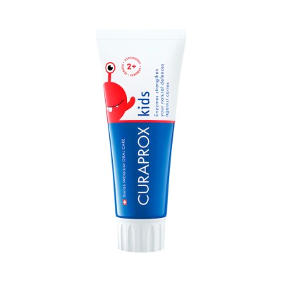 Curaprox Kids 950 2+ клубника зубная паста детская 60 мл туба 1 шт