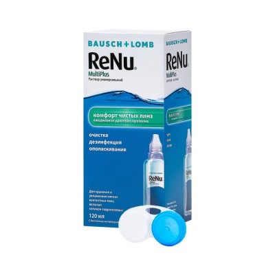 ReNu MultiPlus раствор для линз 120 мл флакон с контейнером для линз 1 шт Bausch+Lomb