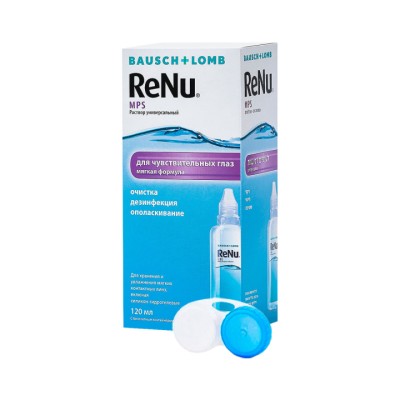 ReNu MРS раствор для линз 120 мл флакон с контейнером для линз 1 шт Bausch+Lomb